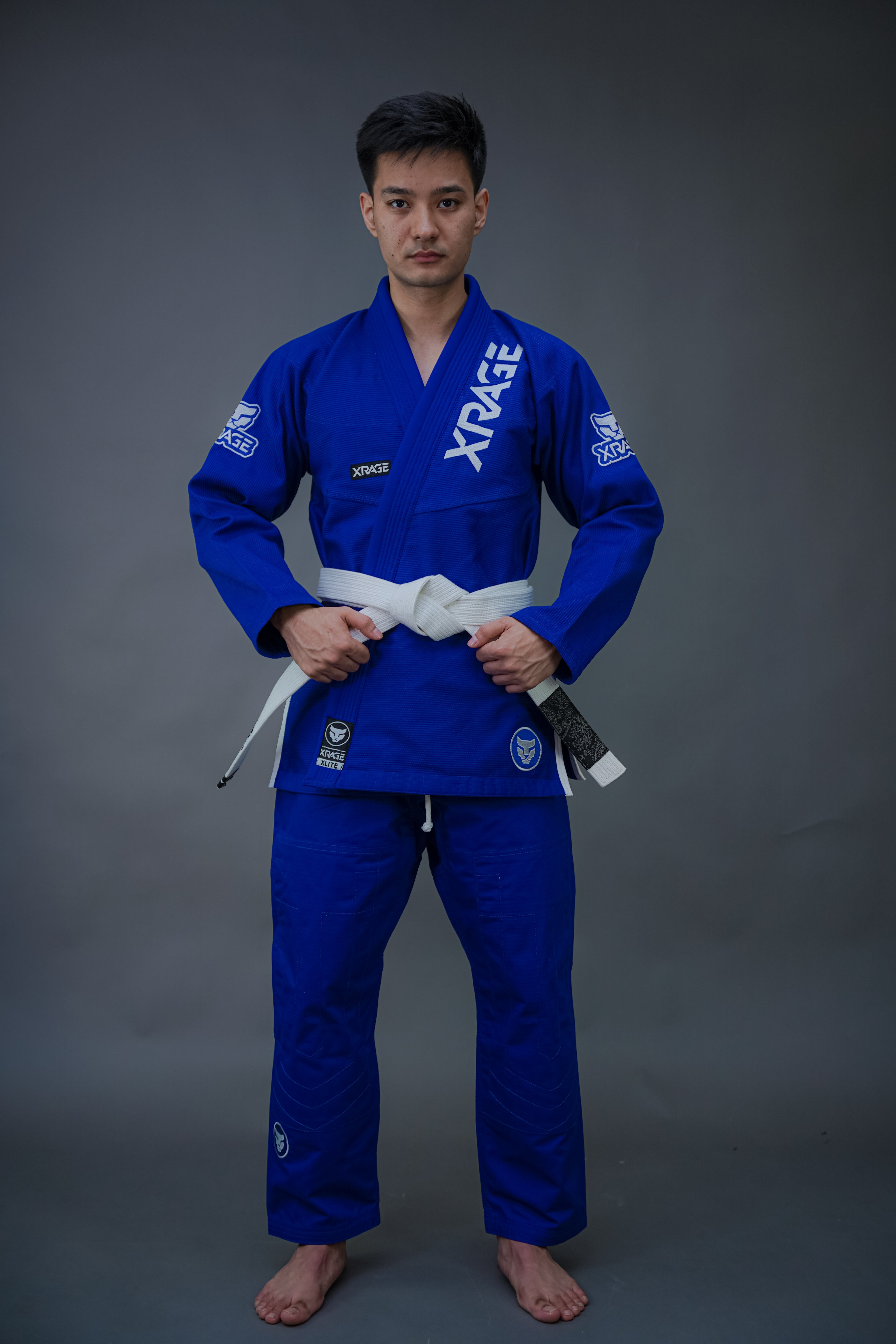 XRage Sports – Premium Men’s Jiu-Jitsu Gi (White Blue Edition)